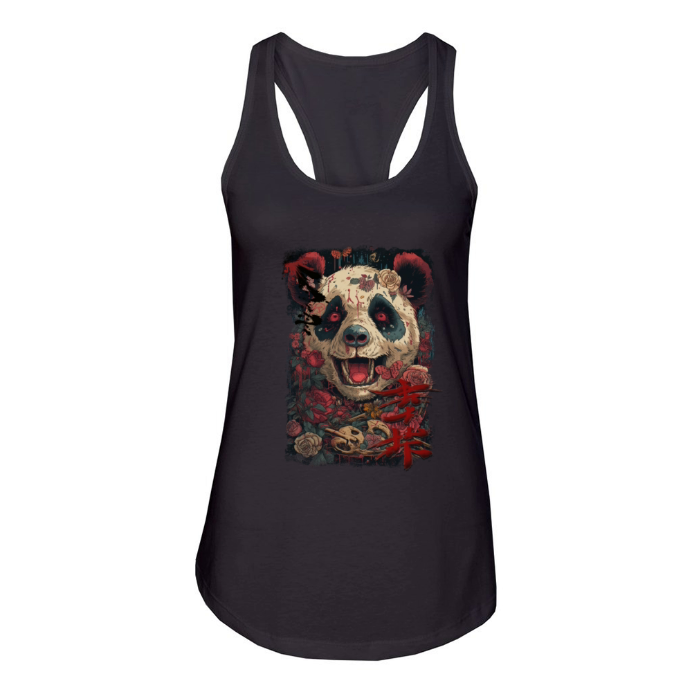 Japanese Retro Style Mythical Panda Urban Style Women's Racerback Tank