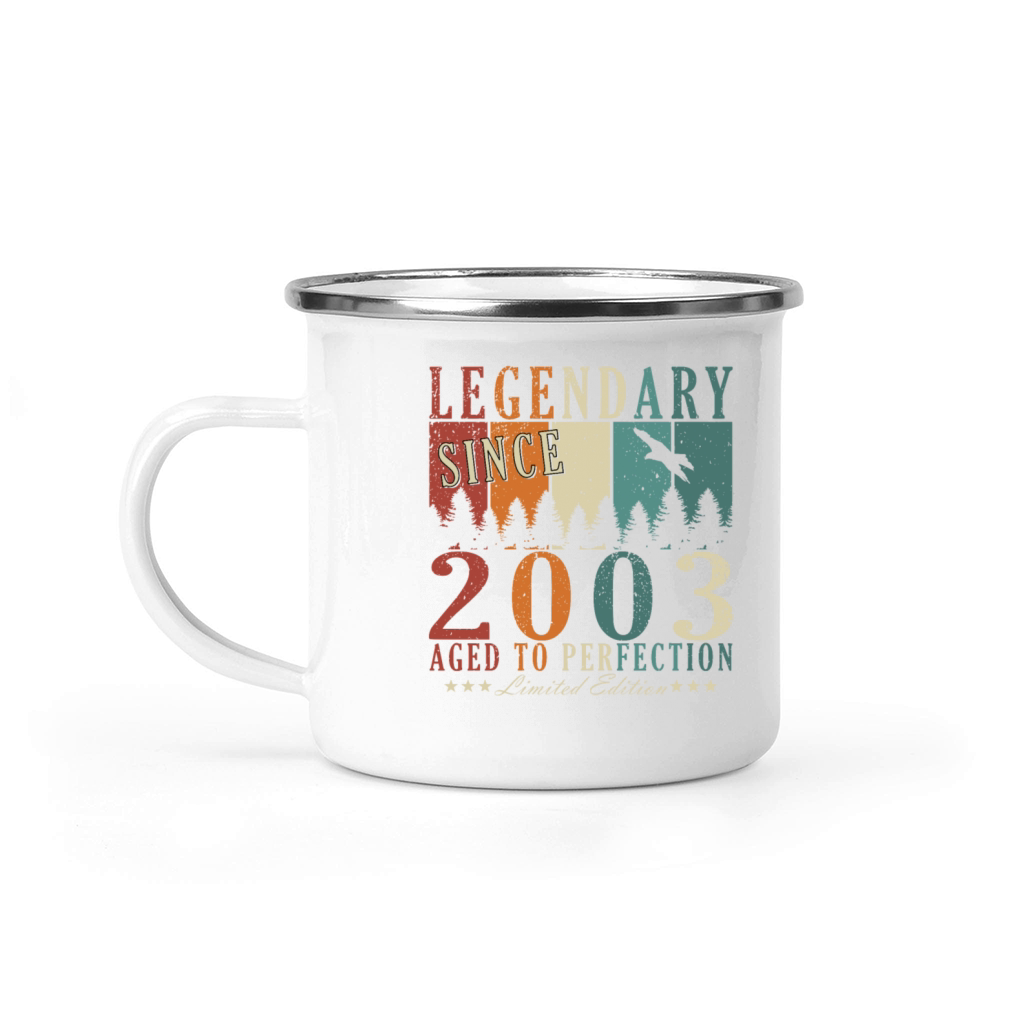 20th birthday man vintage 2003 legend Camping Mug