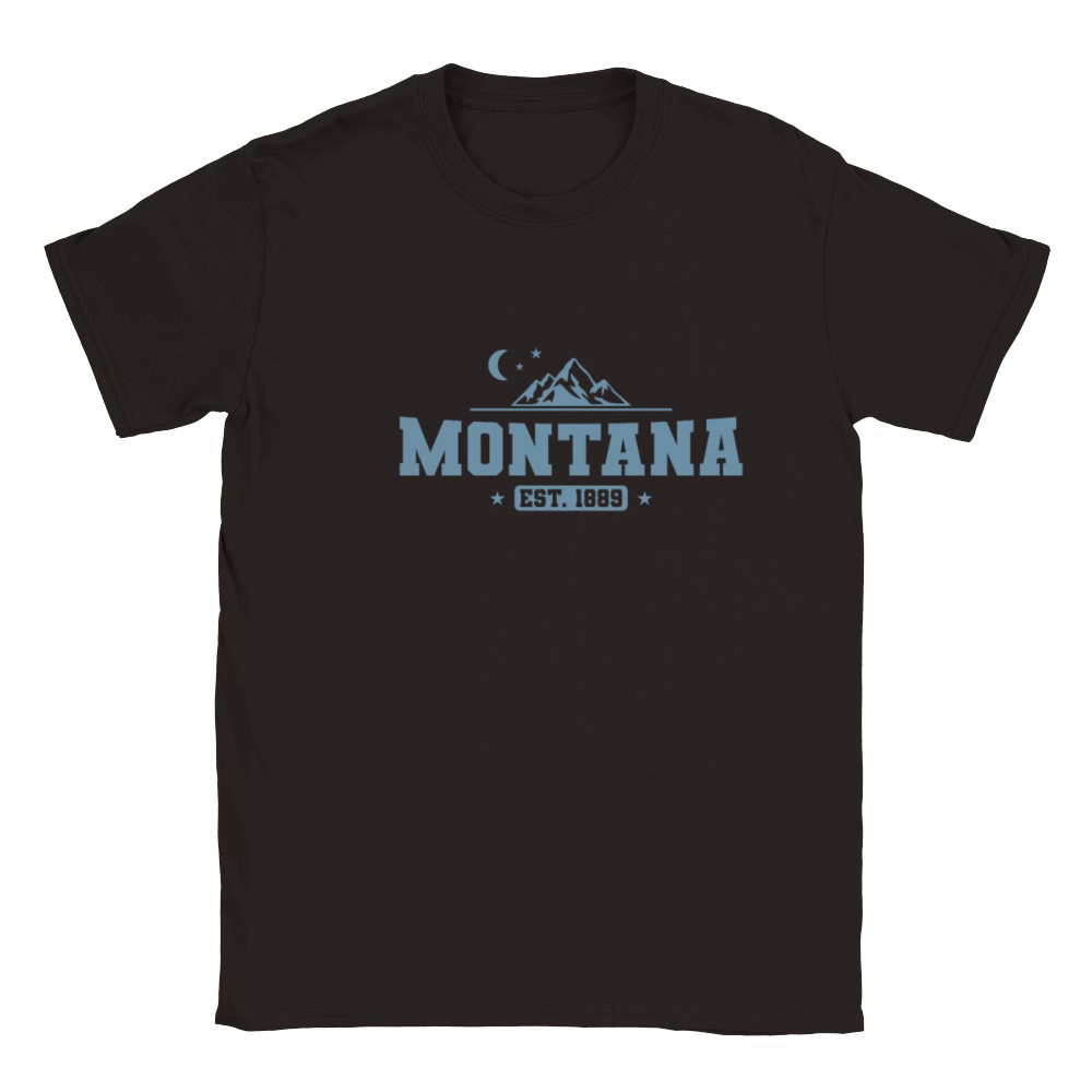 Montana State America USA Country Classic Kids Crewneck T-shirt