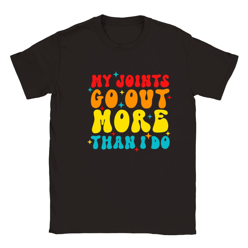 My Joints Go Out More Than I Do Classic Kids Crewneck T-shirt