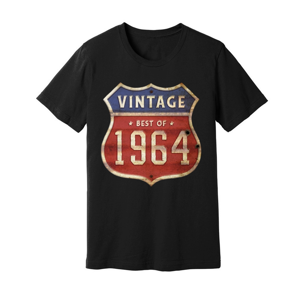 60 Years Old Vintage 1964 Limited Edition 60th Unisex Jersey Tee