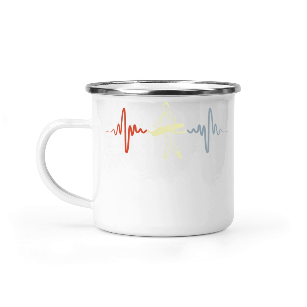 Ballet Girl Vintage Look Camping Mug