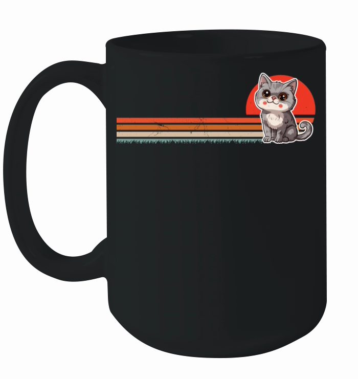 Vintage Retro Cat Cat Lover Cat Owner Cute Cat Ceramic Mug