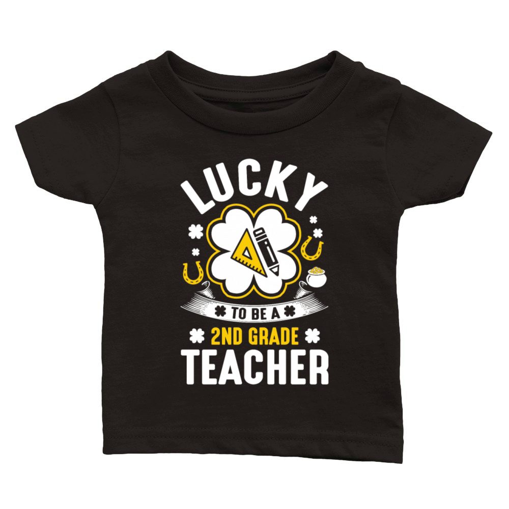 Lucky Teacher Classic Baby Crewneck T-shirt