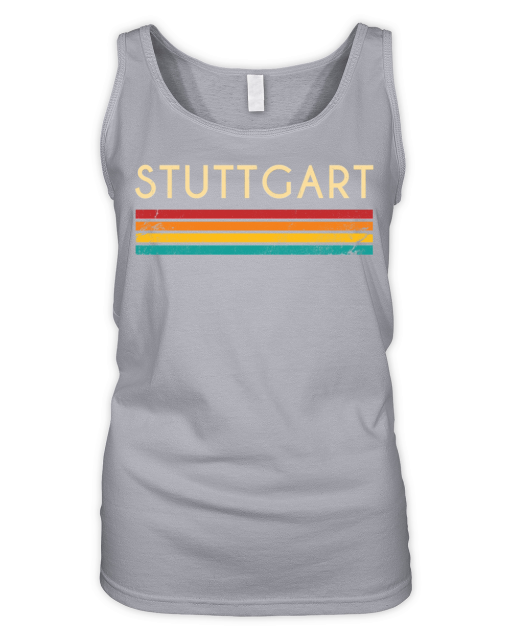 Retro Vintage Stuttgart City Nostalgic 70s Organic Women's Tank Top