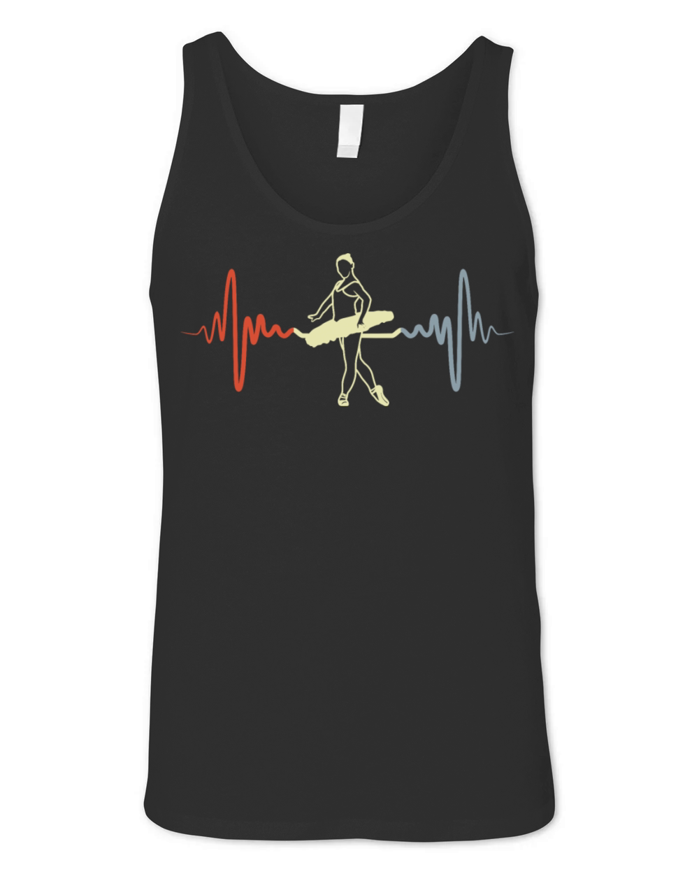 Ballet Girl Vintage Look Unisex Jersey Tank