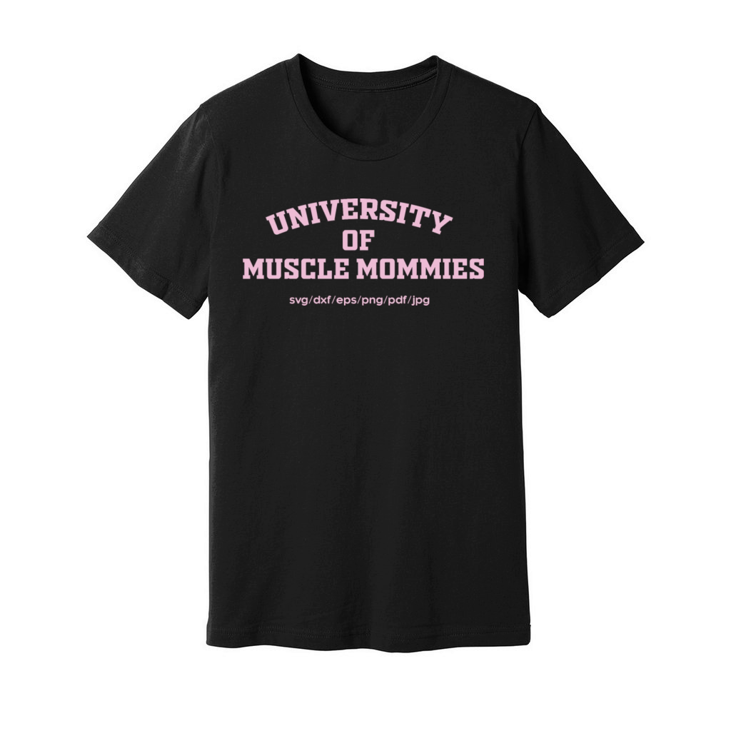 University Of Muscle Mommies Unisex Jersey Tee