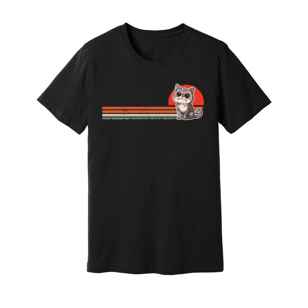 Vintage Retro Cat Cat Lover Cat Owner Cute Cat Unisex Jersey Tee