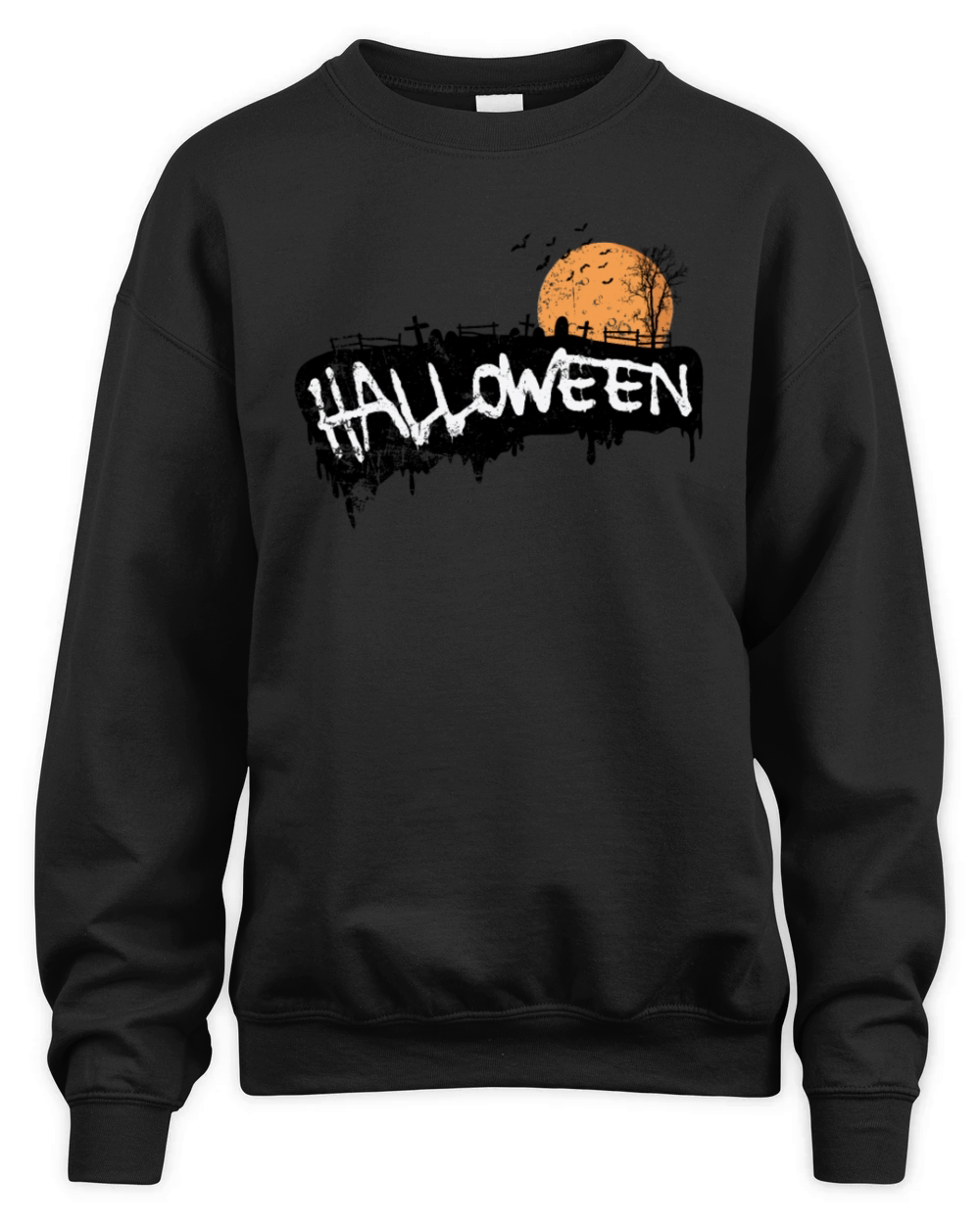 Halloween Ghost Holiday Custom Unisex Premium Crewneck Sweatshirt