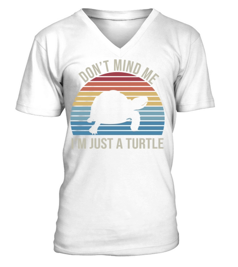 dont mind me Im just a turtle V-Neck T-shirt