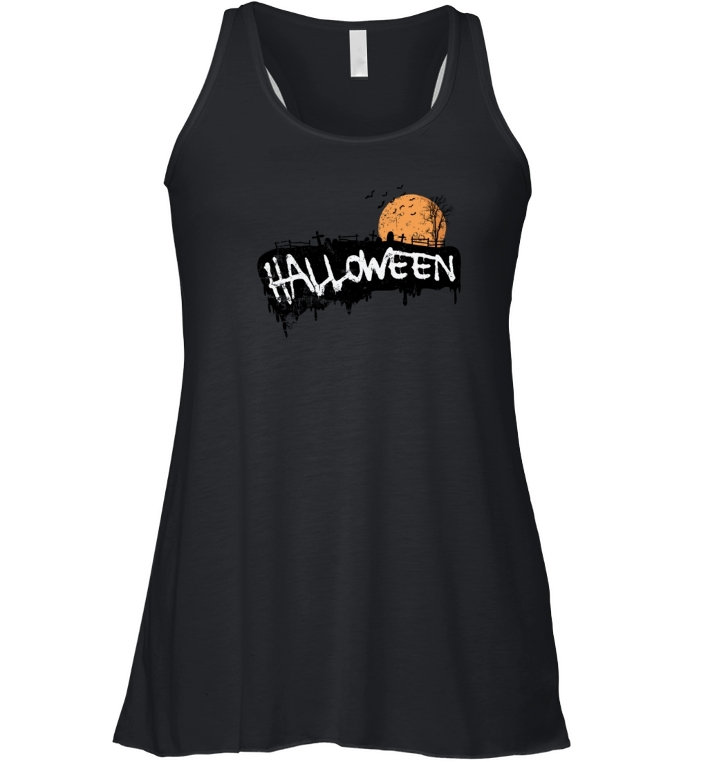 Halloween Ghost Holiday Custom Women's Flowy Tank Top