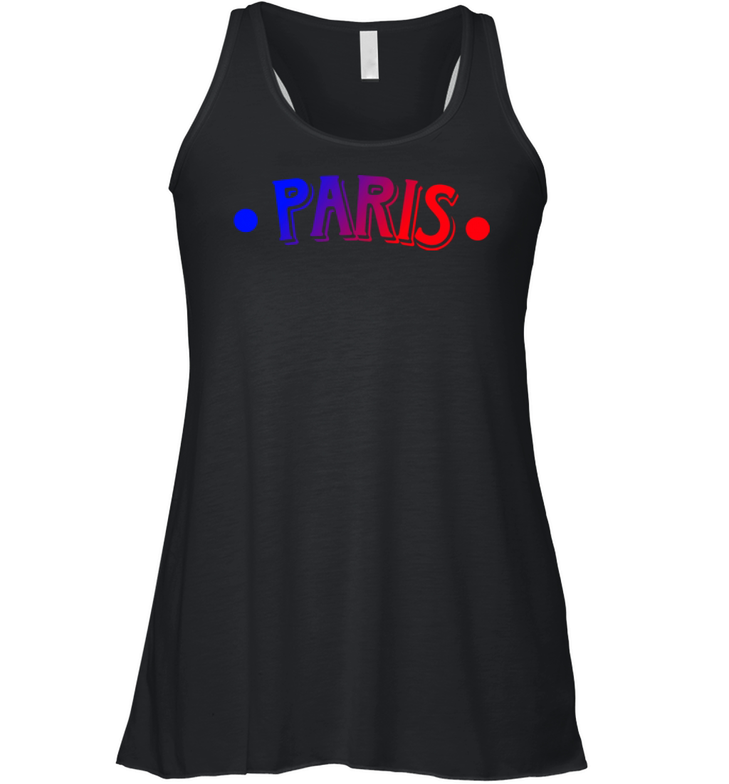 Reathers Jersey Paris Colorful Women's Flowy Tank Top