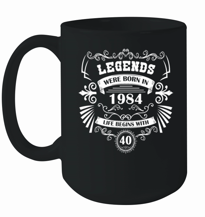Legends were born in 1984 40th birthday western Ceramic Mug