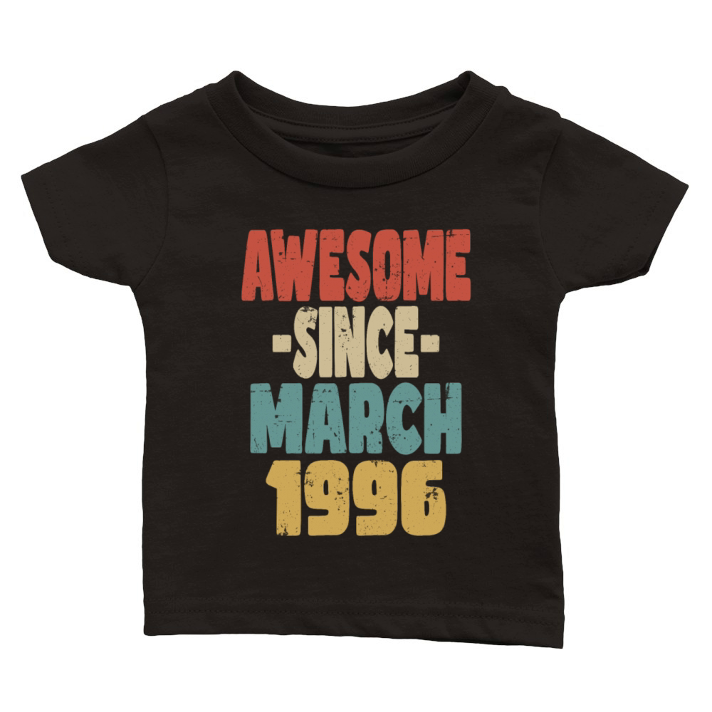 Awesome March 1996 Classic Baby Crewneck T-shirt