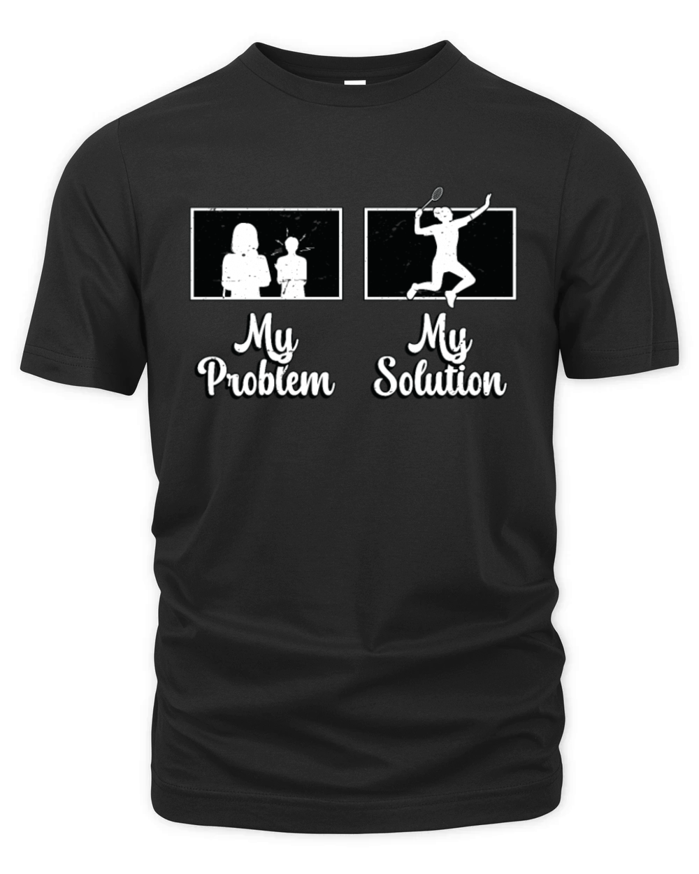 Badminton Player My Problem My Pictogram Mom Dad Organic Unisex T-shirt