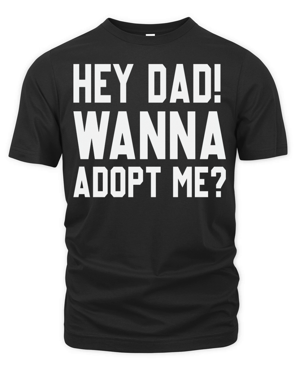 Hey Dad Wanna Adopt Me Funny Fathers Day Organic Unisex T-shirt