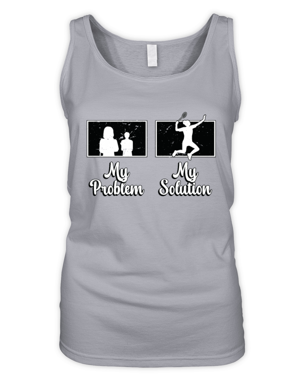 Badminton Player My Problem My Pictogram Mom Dad Organic Women's Tank Top