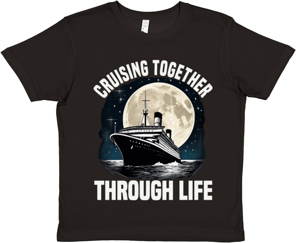 Cruising Together Through Life Cruise Ship Premium Kids Crewneck T-shirt