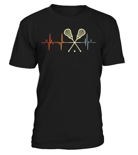 Vintage Lacrosse Heartbeat T-Shirt Unisex