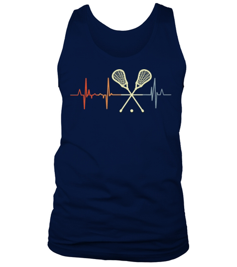 Vintage Lacrosse Heartbeat Tank Top Unisex