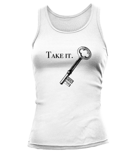 Key Heart Sweet Girl Gift Idea Fun Cute Love cool Tank top Woman
