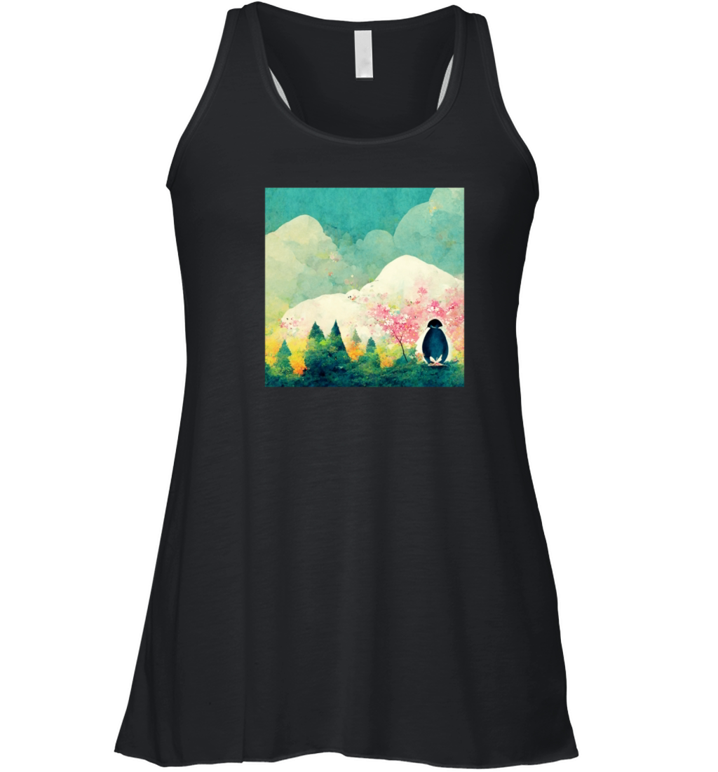 King Emperor Sea Bird Penguin Lover Penguin Women's Flowy Tank Top