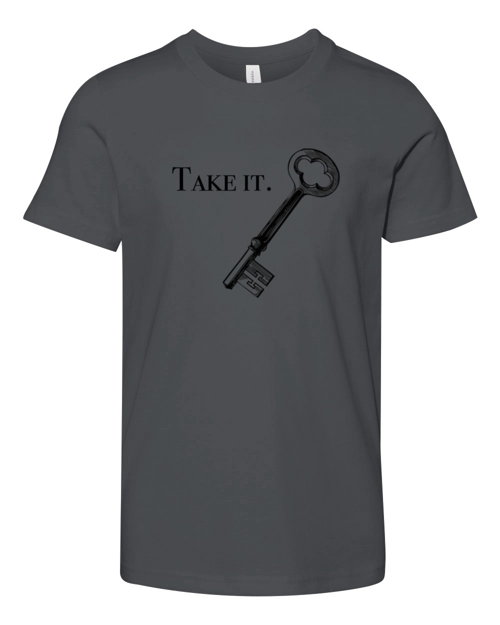 Key Heart Sweet Girl Gift Idea Fun Cute Love cool Youth Unisex Jersey Tee