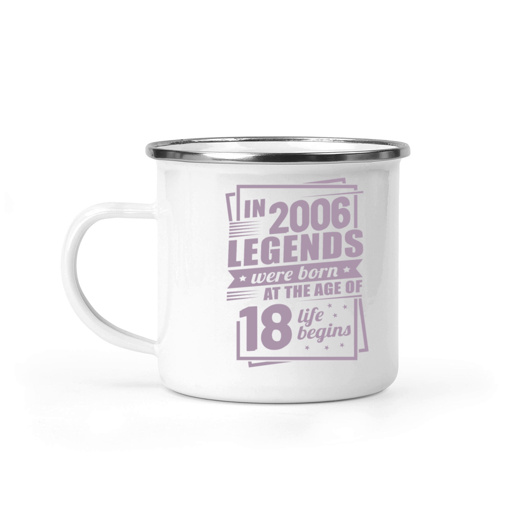 18th birthday born in 2006 sayings Camping Mug