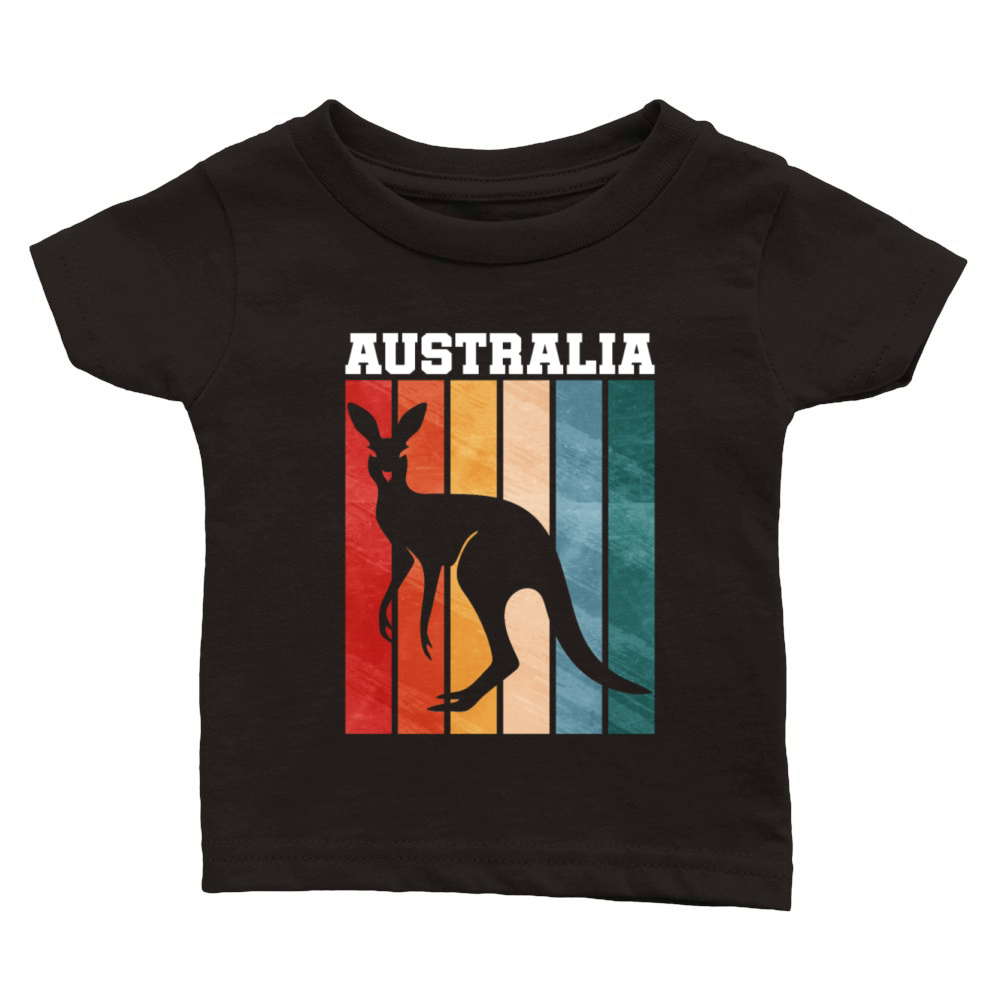 Australia Kangaroo Vintage Classic Baby Crewneck T-shirt