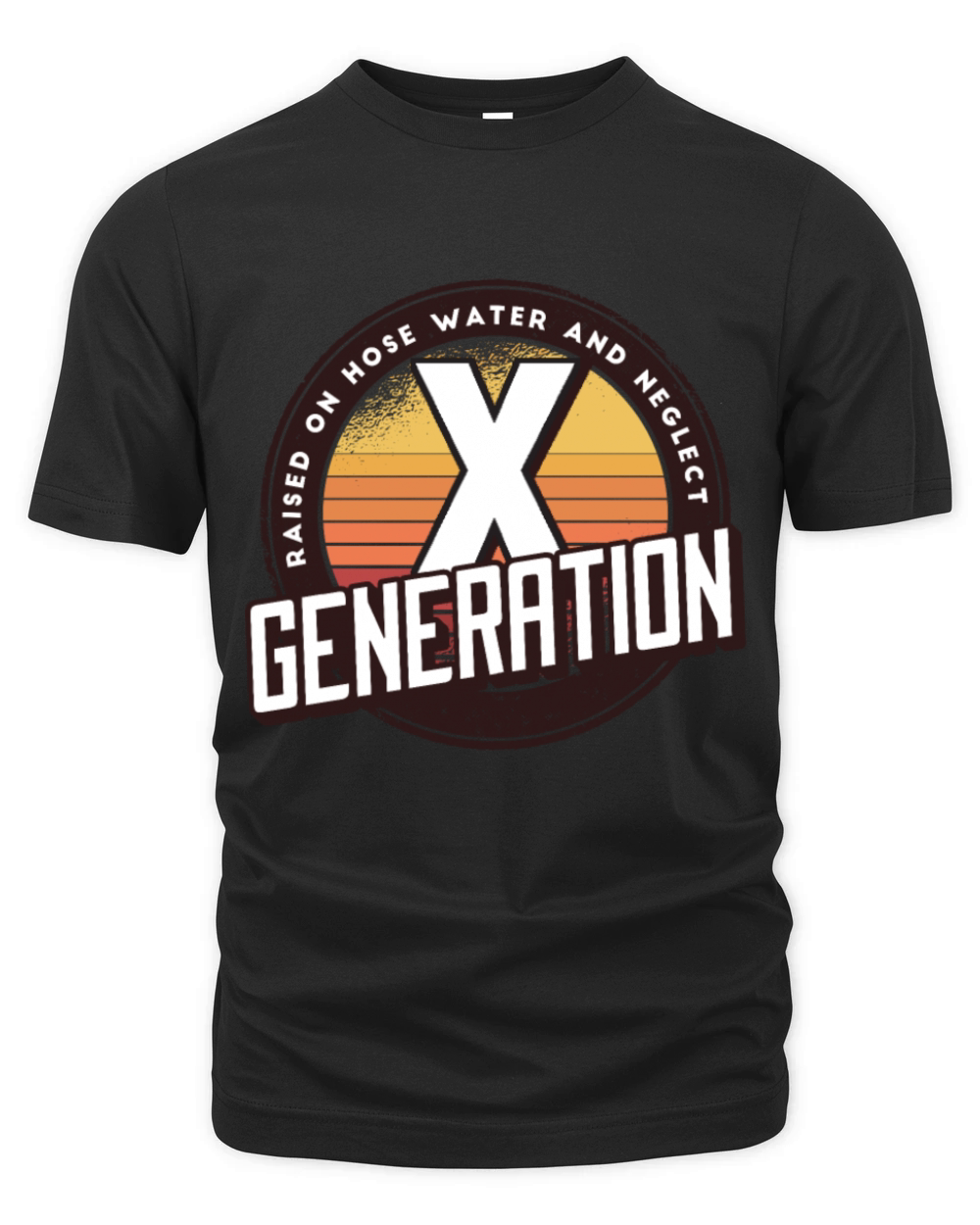 Retro Gen X Raised on Hose Water and Neglect men Organic Unisex T-shirt