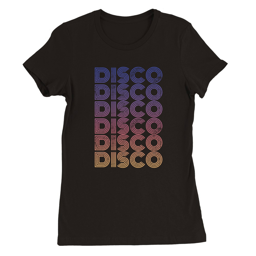 Disco Vintage Premium Womens Crewneck T-shirt