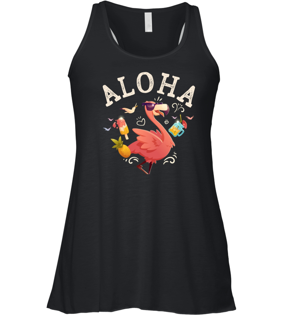 Aloha Beaches Tropical Hawaiian Summer Island Women's Flowy Tank Top