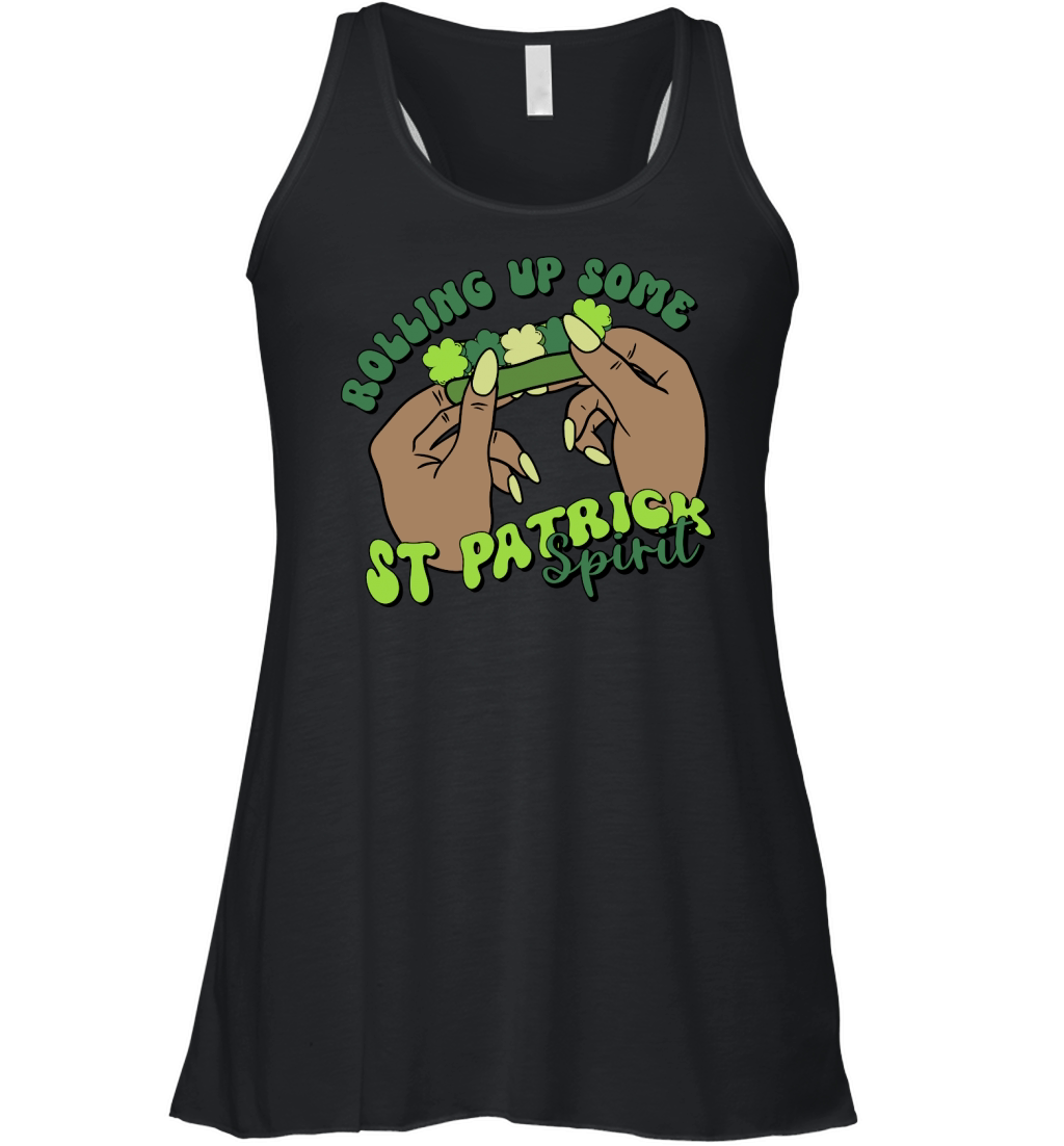 St Patricks HowdyRolling Up Some St Patrick Spirit AM Women's Flowy Tank Top