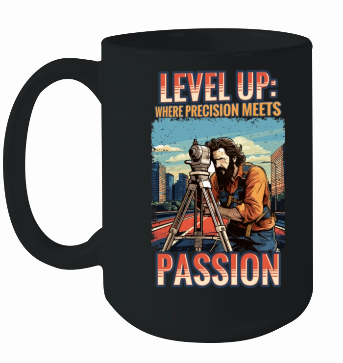 Vintage Land Surveyor Precision Meets Passion Ceramic Mug