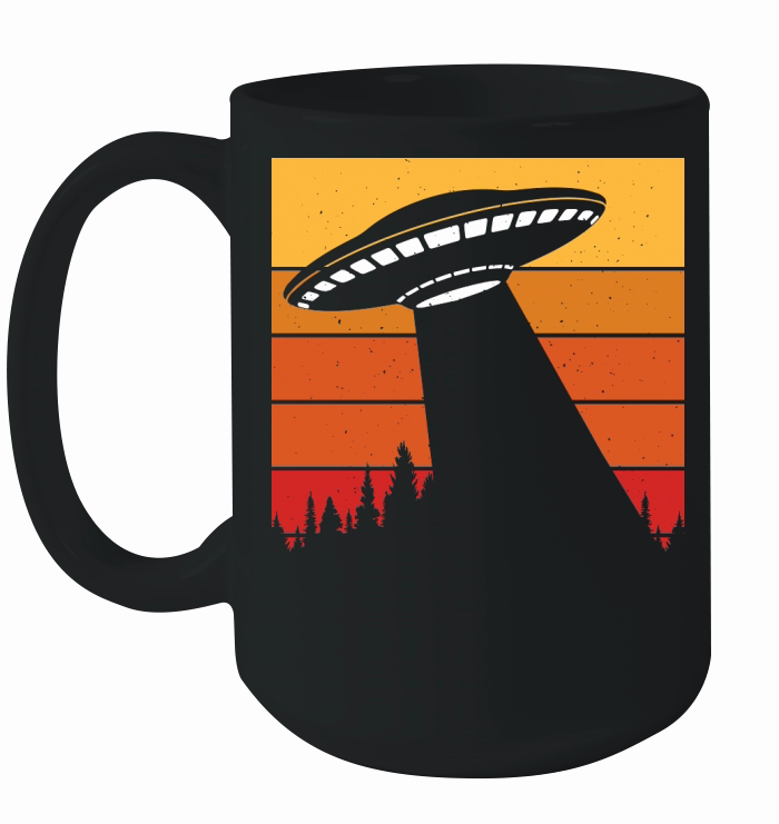 Vintage UFO Alien 8 Ceramic Mug