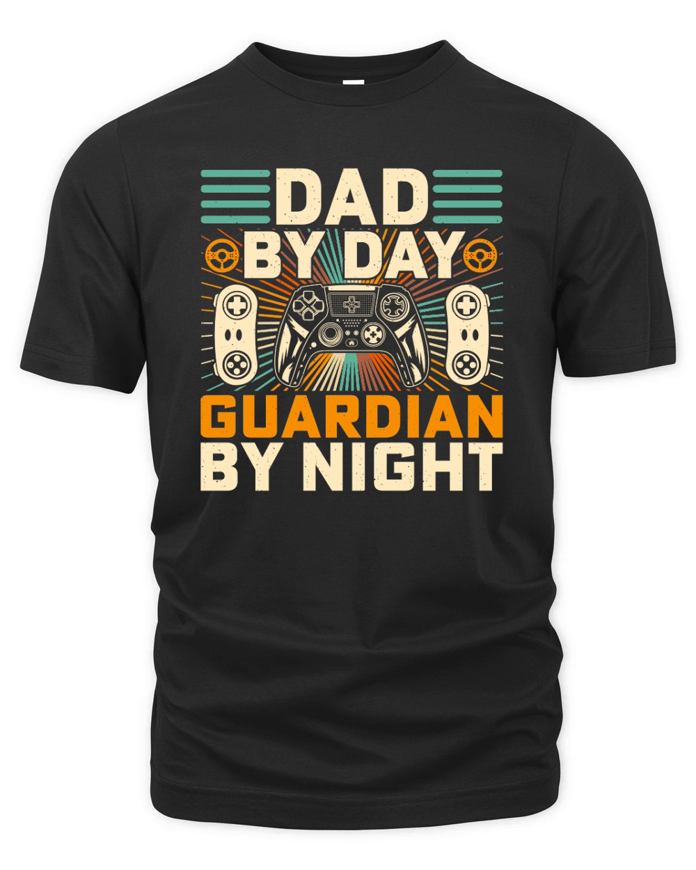 fathers day Retro Video Game   dad by day guardian by night Organic Unisex T-shirt