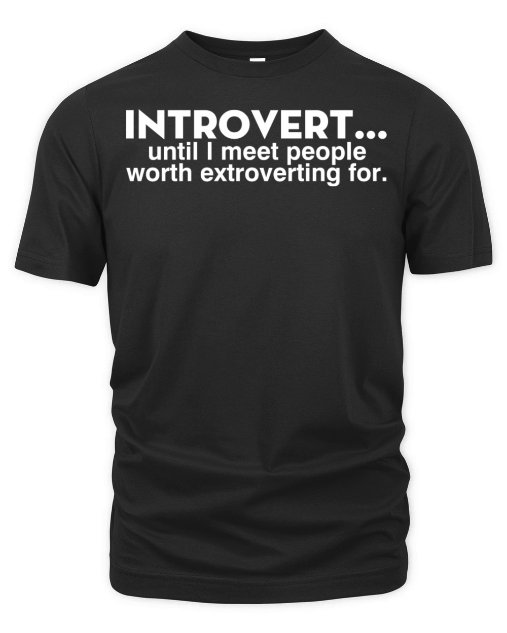 Introvert Until I Meet People Worth Extroverting Organic Unisex T-shirt