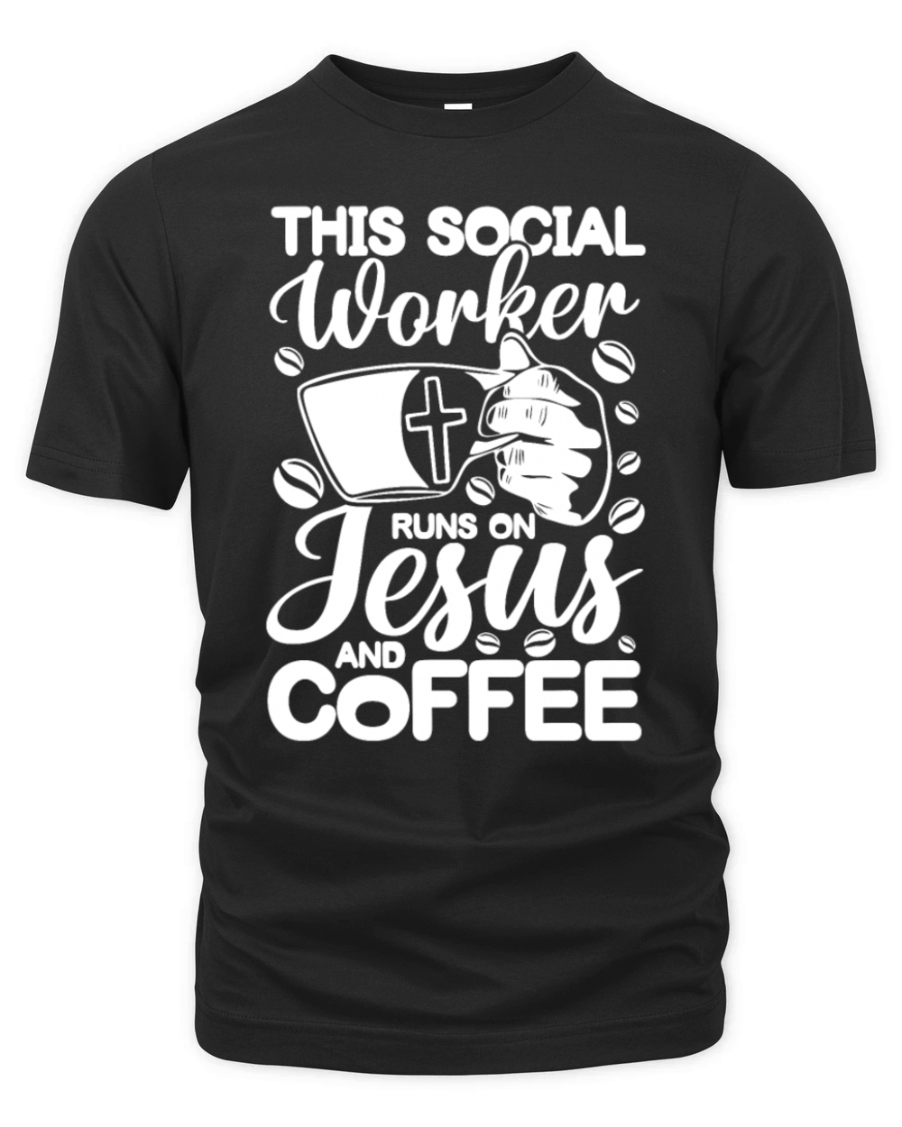 This Social Worker Runs On Jesus And Coffee Organic Unisex T-shirt