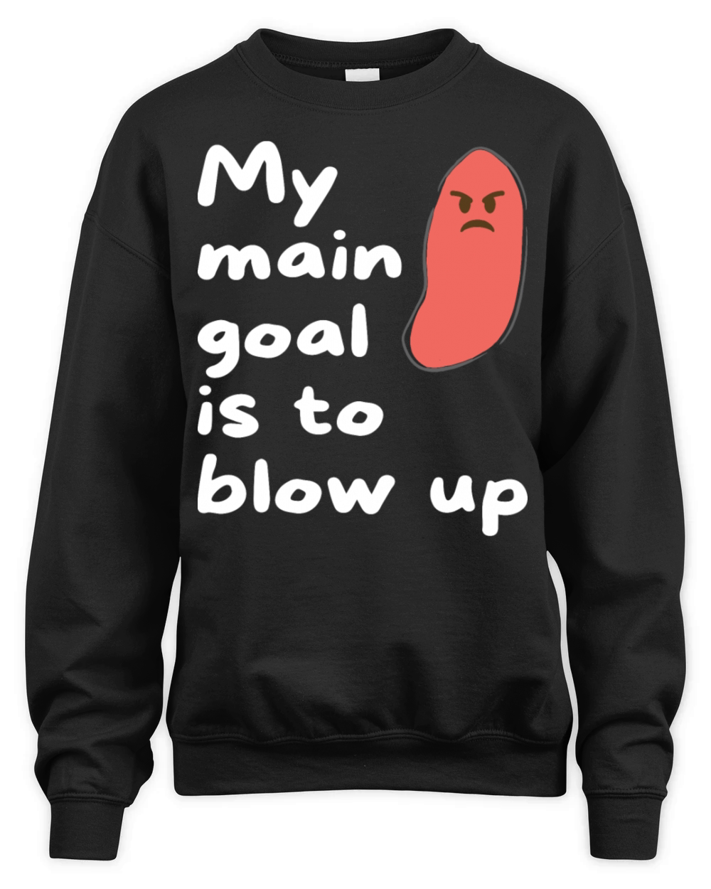 Appendicitis My Main Goal Is to Blow Up Unisex Premium Crewneck Sweatshirt