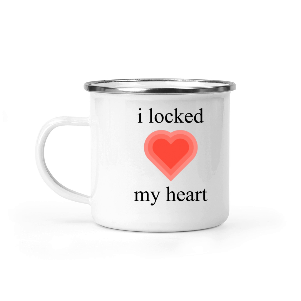 i Locked my Heart Camping Mug