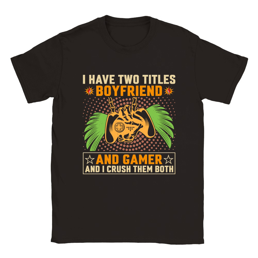 Retro Video Game   i have two titles boyfriend and game Classic Kids Crewneck T-shirt