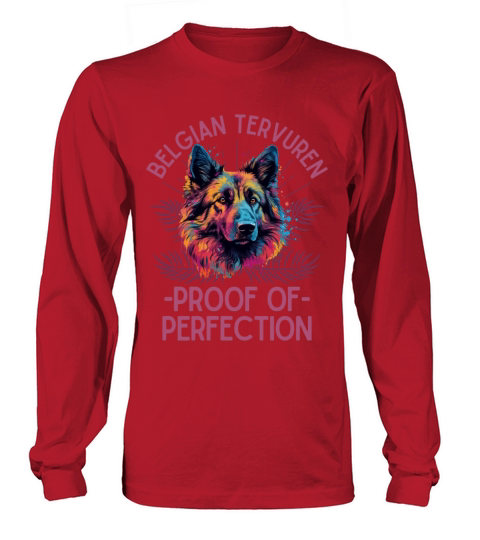 Colorful Belgian Tervuren Long sleeved Unisex