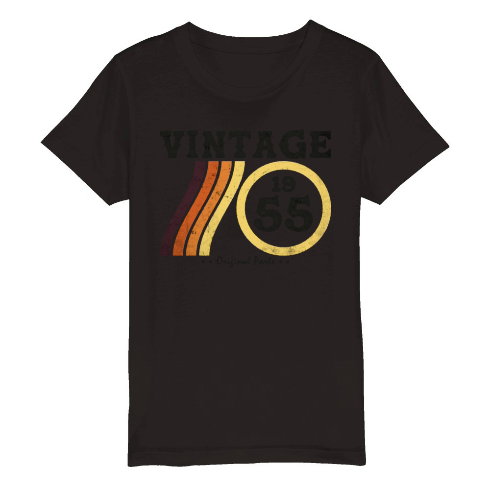 Vintage 1955 - Classic Limited Edition Retro 69 Organic Kids Crewneck T-shirt