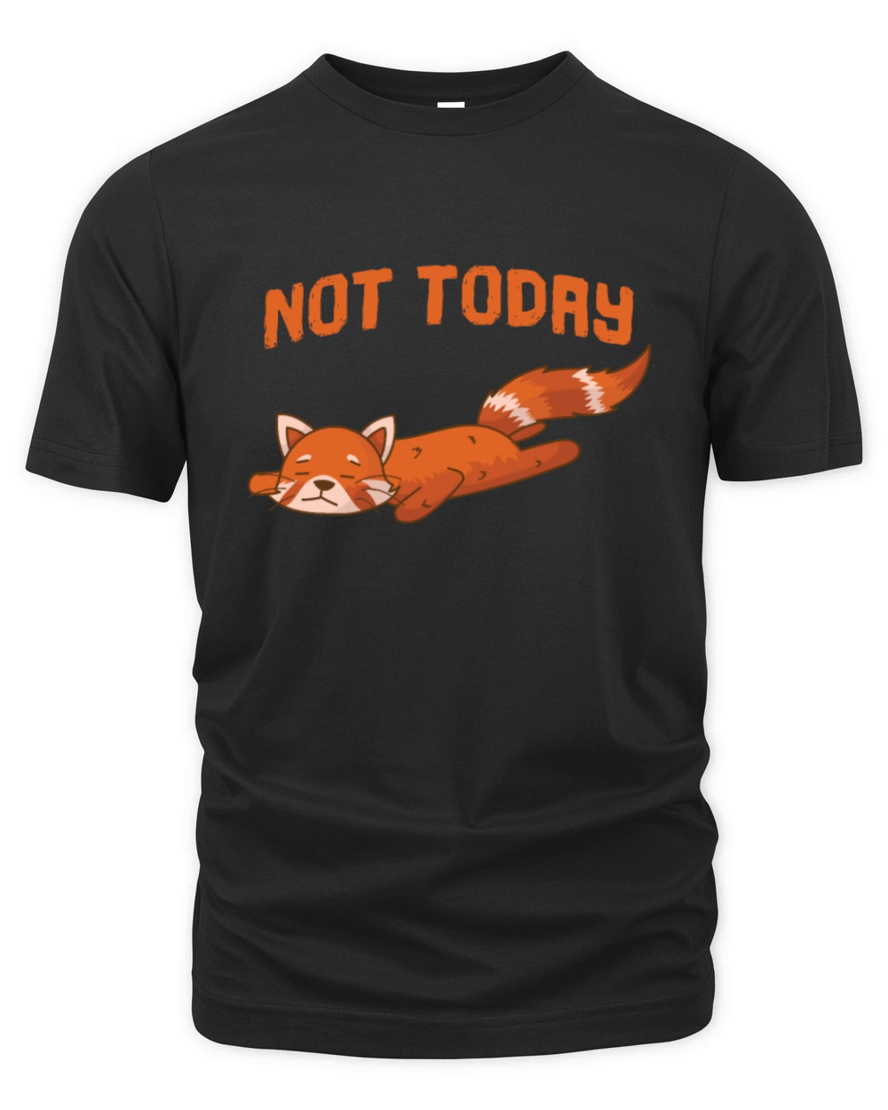 red Panda Not Today Bear Cat Bamboo Organic Unisex T-shirt