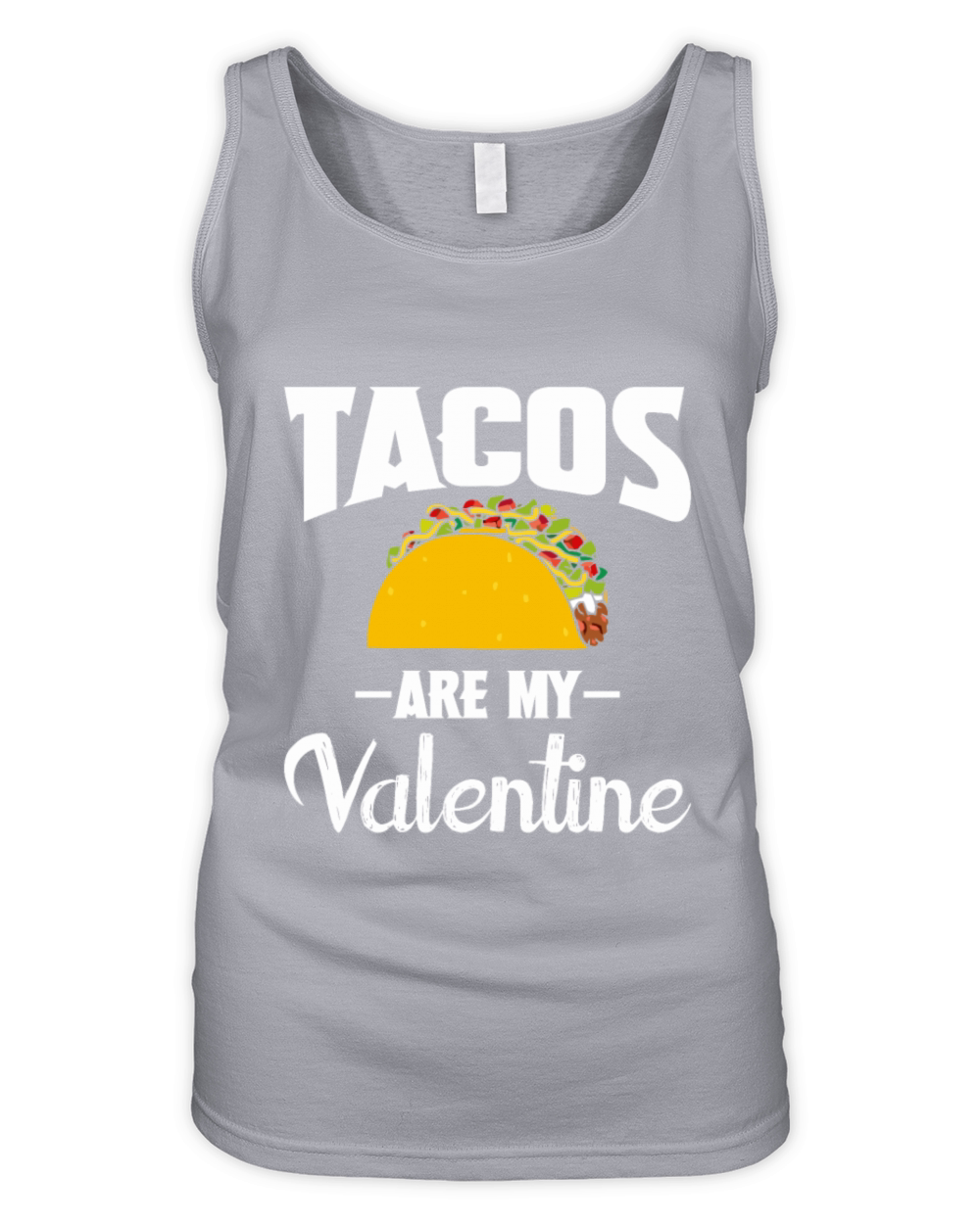 Tacos Are My Valentine Organic Women's Tank Top