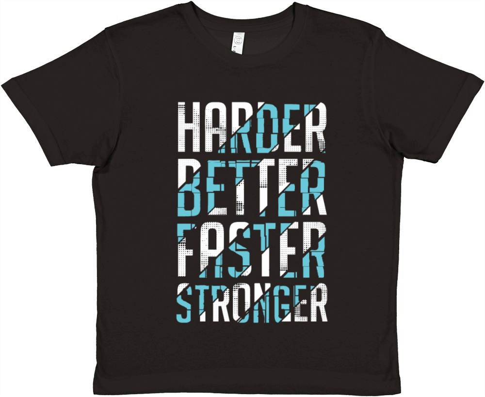 Harder Better Stronger Faster Premium Kids Crewneck T-shirt