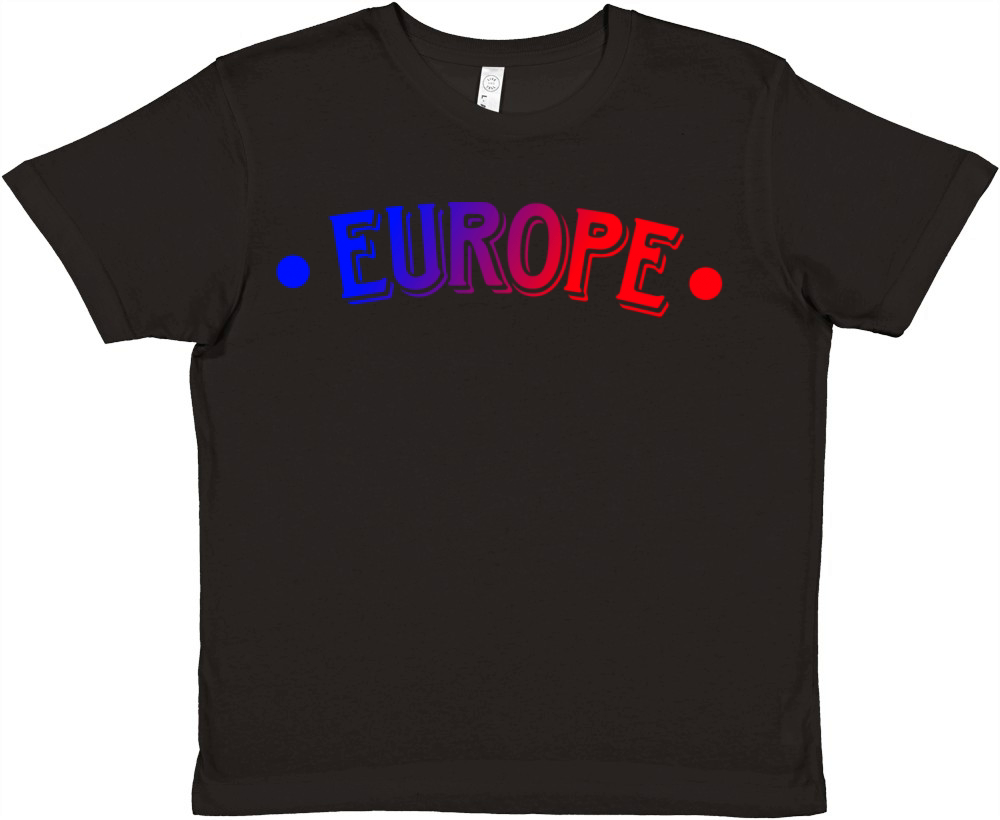 Reathers Jersey Europe Colorful Premium Kids Crewneck T-shirt