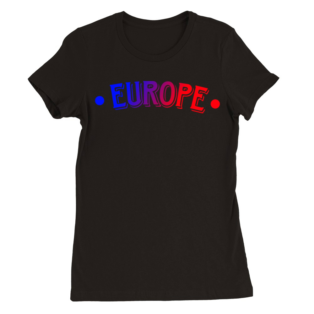Reathers Jersey Europe Colorful Premium Womens Crewneck T-shirt