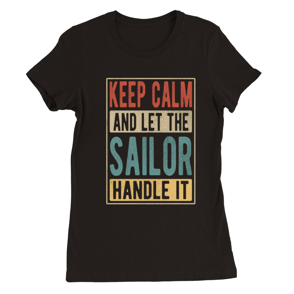 Sailor Retro Gift Premium Womens Crewneck T-shirt