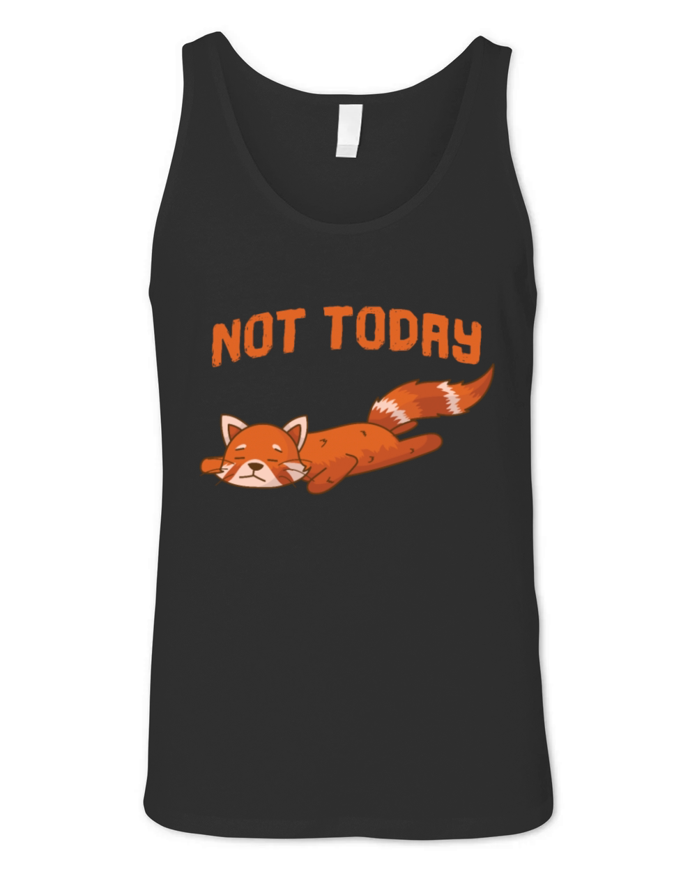 red Panda Not Today Bear Cat Bamboo Unisex Jersey Tank